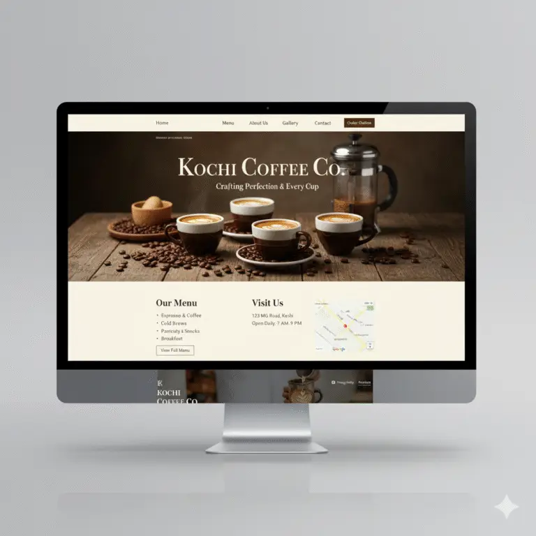 kochi coffe co. webiste